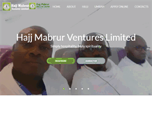 Tablet Screenshot of hajjmabrur.com